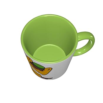 絵画。原画【コーヒーカップの熊ちゃんは喜んでコーヒーを飲みます】 クマダさんのどんぐりコーヒー』イベントのお知らせ♪ ｜ アリス館